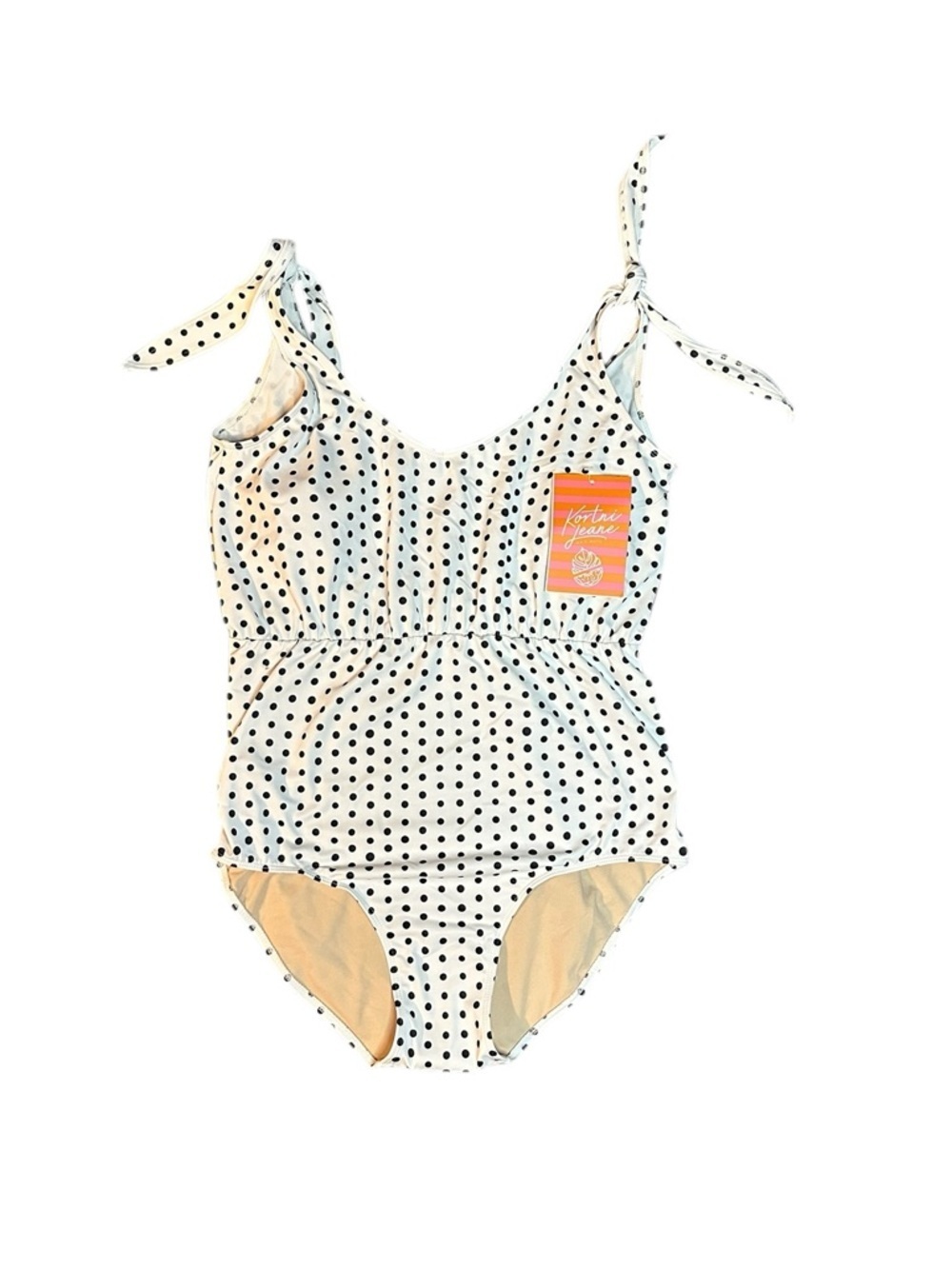 Kortni Jeane Polka Dot One Piece NWT Large